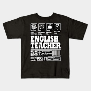 English Teacher Kids T-Shirt